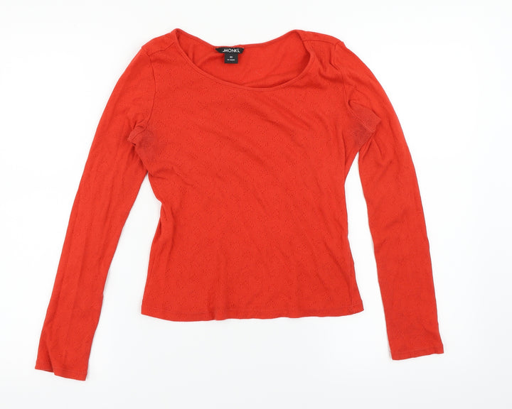 Monki Womens Red   Pullover Jumper Size XS