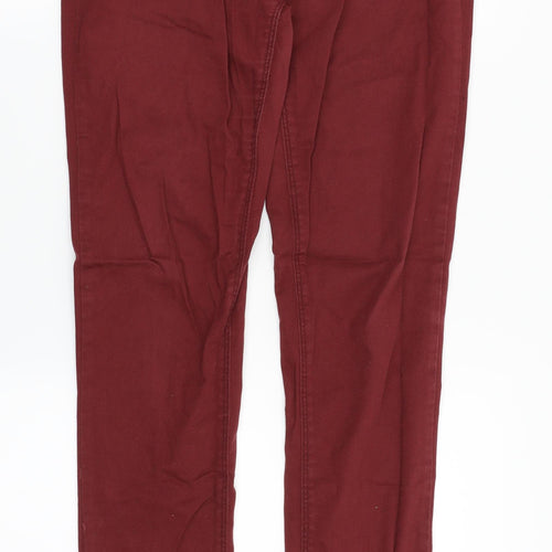 SoulCal&Co Womens Red   Chino Trousers Size 10 L30 in