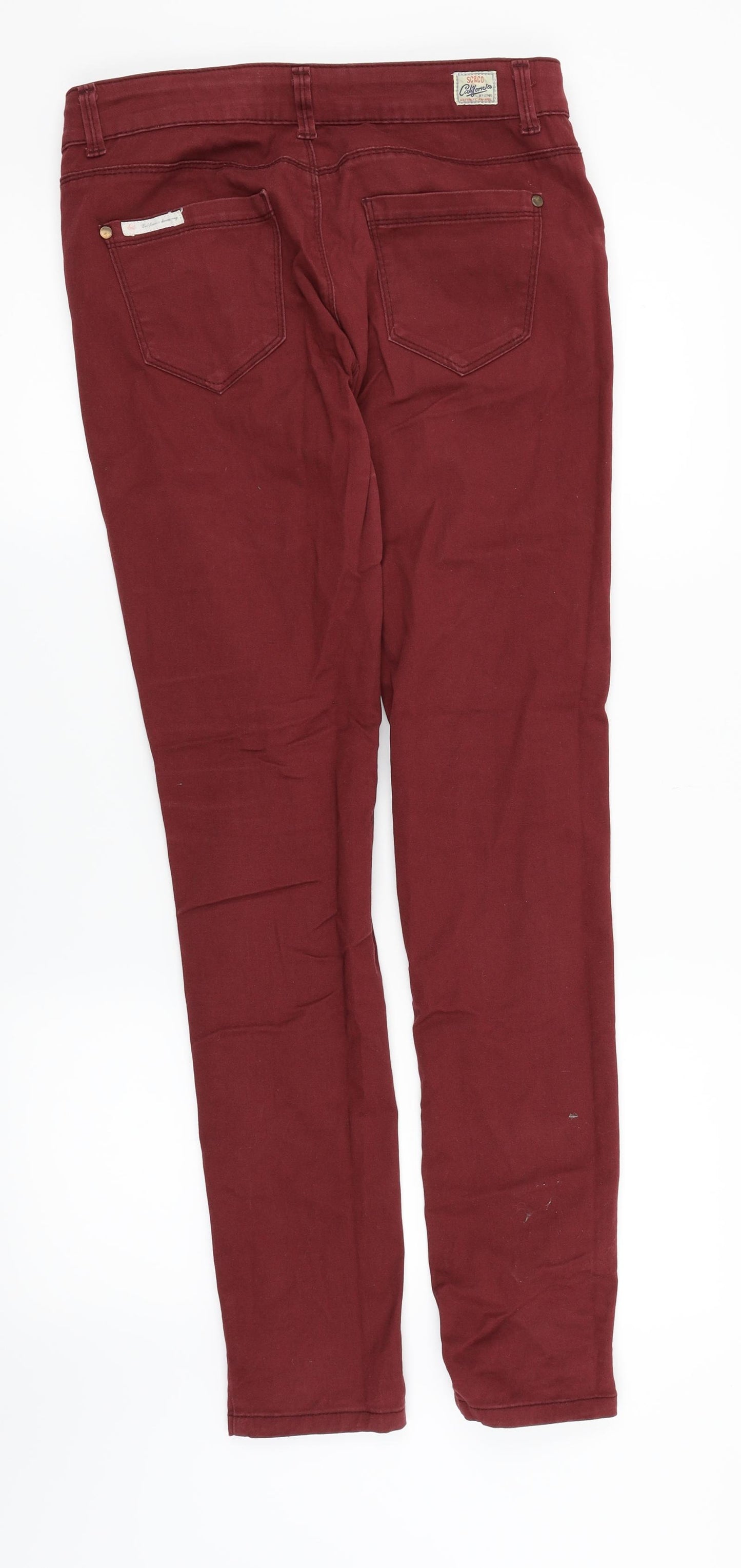 SoulCal&Co Womens Red   Chino Trousers Size 10 L30 in