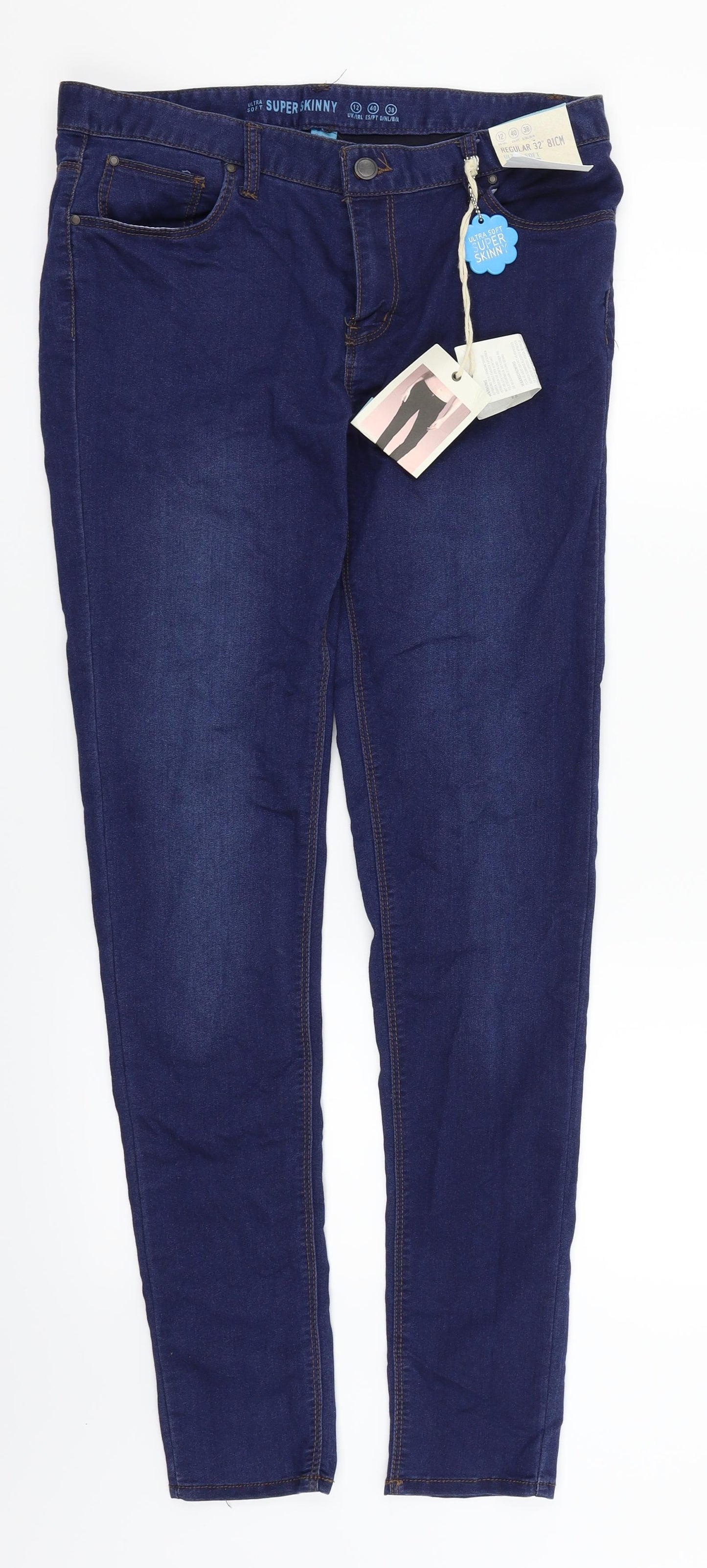 Denim. Co Womens Blue   Skinny Jeans Size 12 L30 in