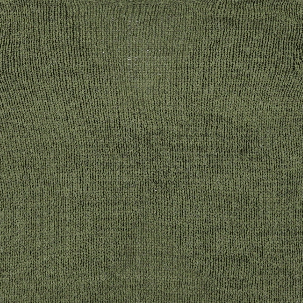 Made with love Womens Green   Cardigan Jumper Size 12