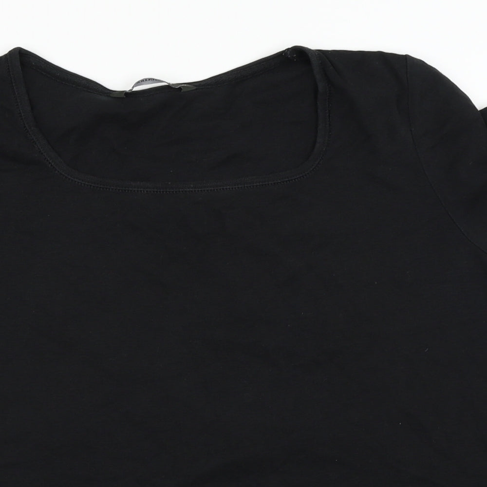 Bonmarché Womens Black   Basic T-Shirt Size 20