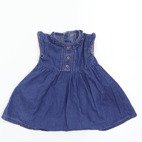George Girls Blue   A-Line  Size 0-3 Months