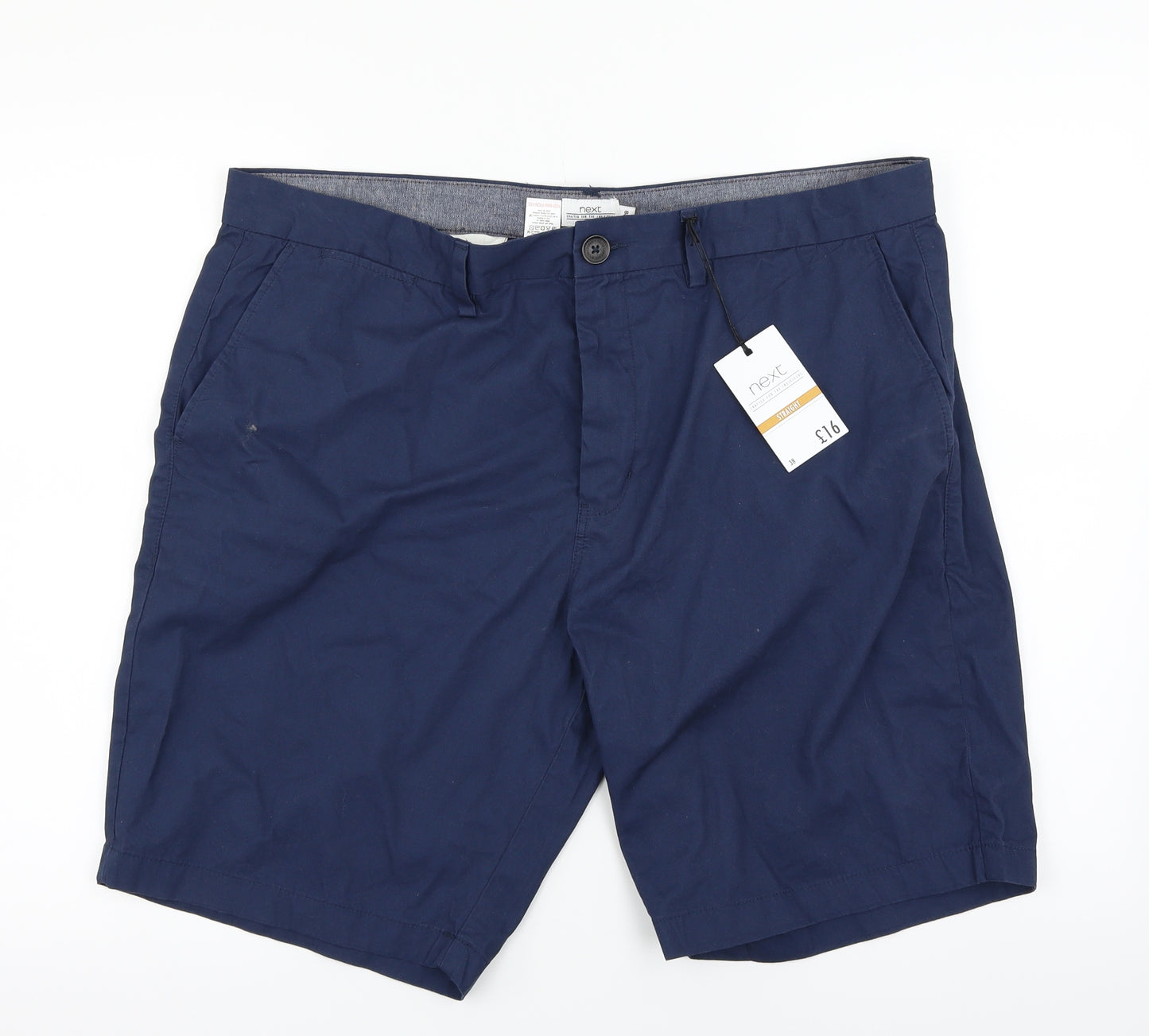 NEXT Mens Blue   Chino Shorts Size 38 in