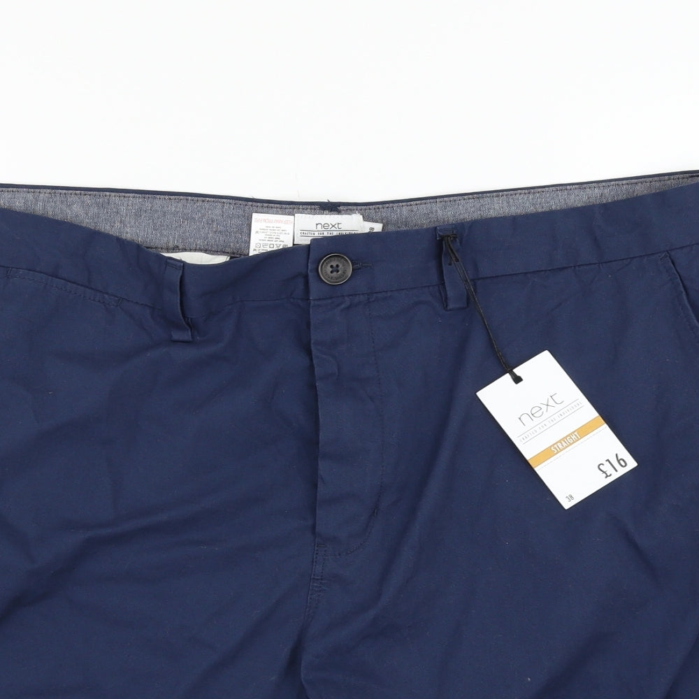 NEXT Mens Blue   Chino Shorts Size 38 in