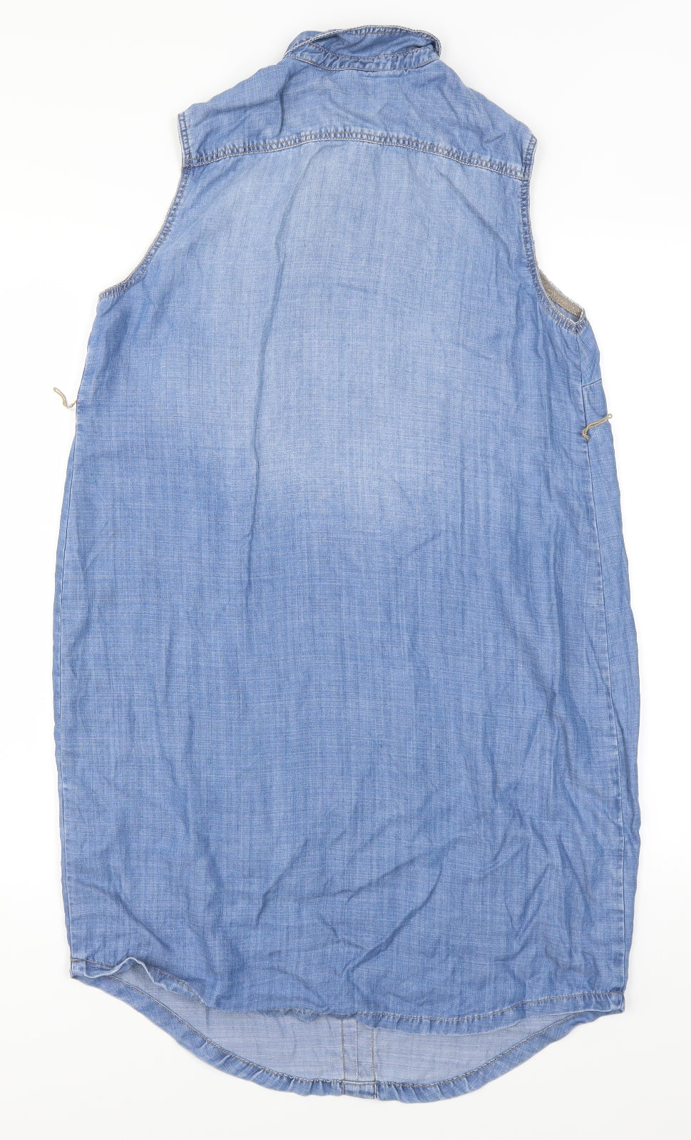 H&M Womens Blue  Denim Shirt Dress  Size S