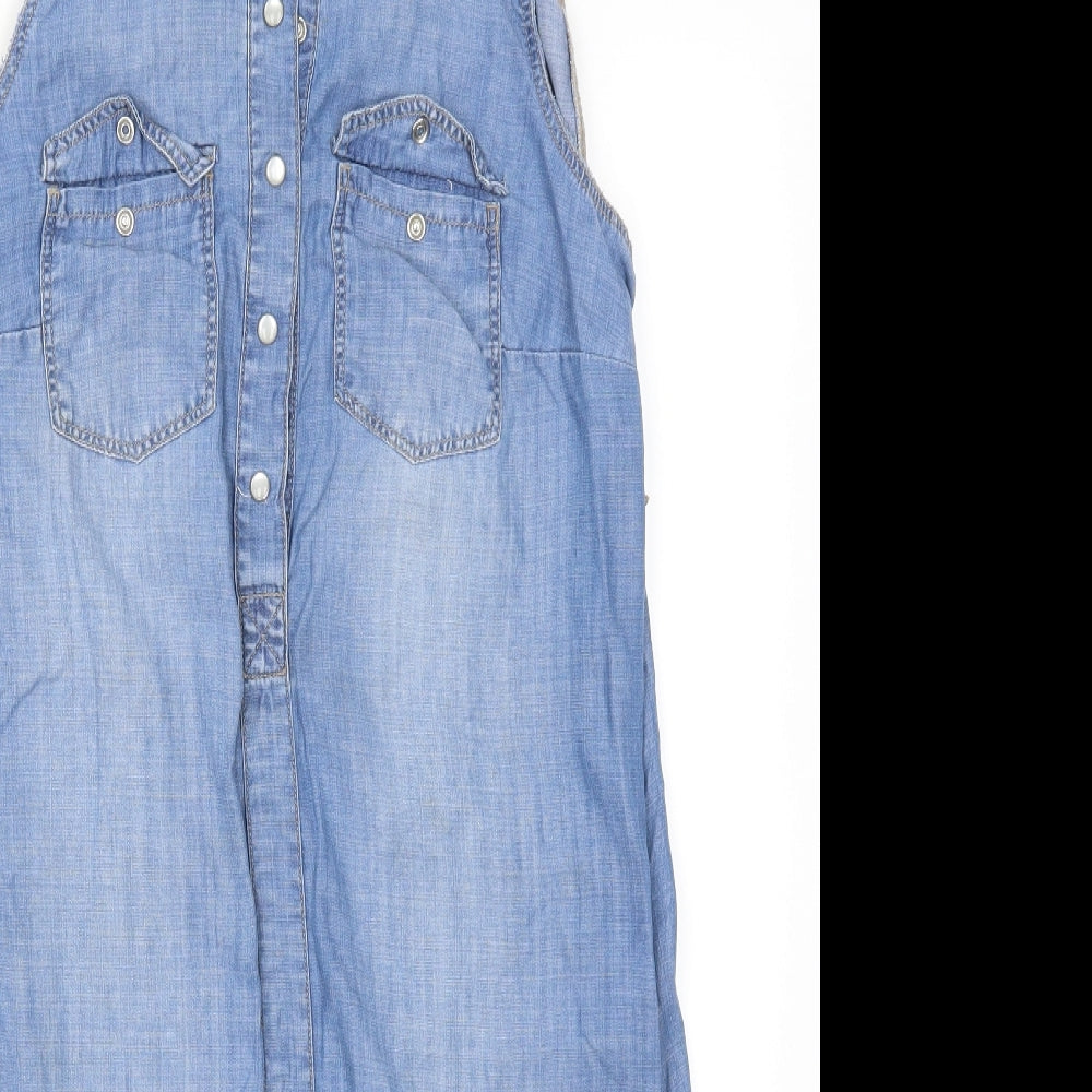 H&M Womens Blue  Denim Shirt Dress  Size S
