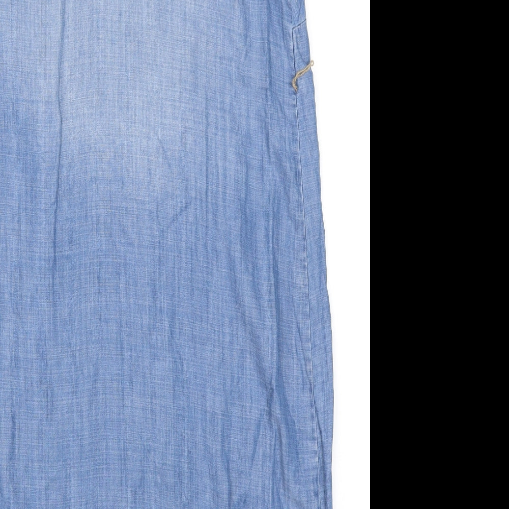 H&M Womens Blue  Denim Shirt Dress  Size S