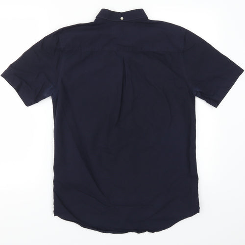 River Island Mens Blue    Button-Up Size S