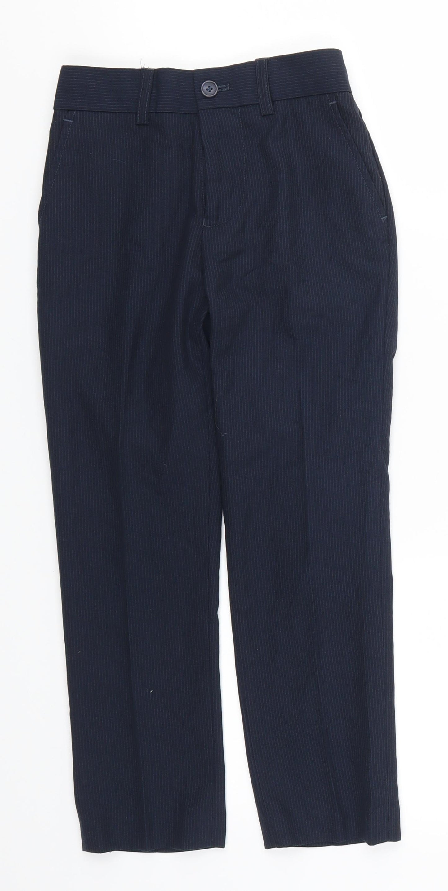 NEXT Boys Blue Striped  Dress Pants Trousers Size 8 Years