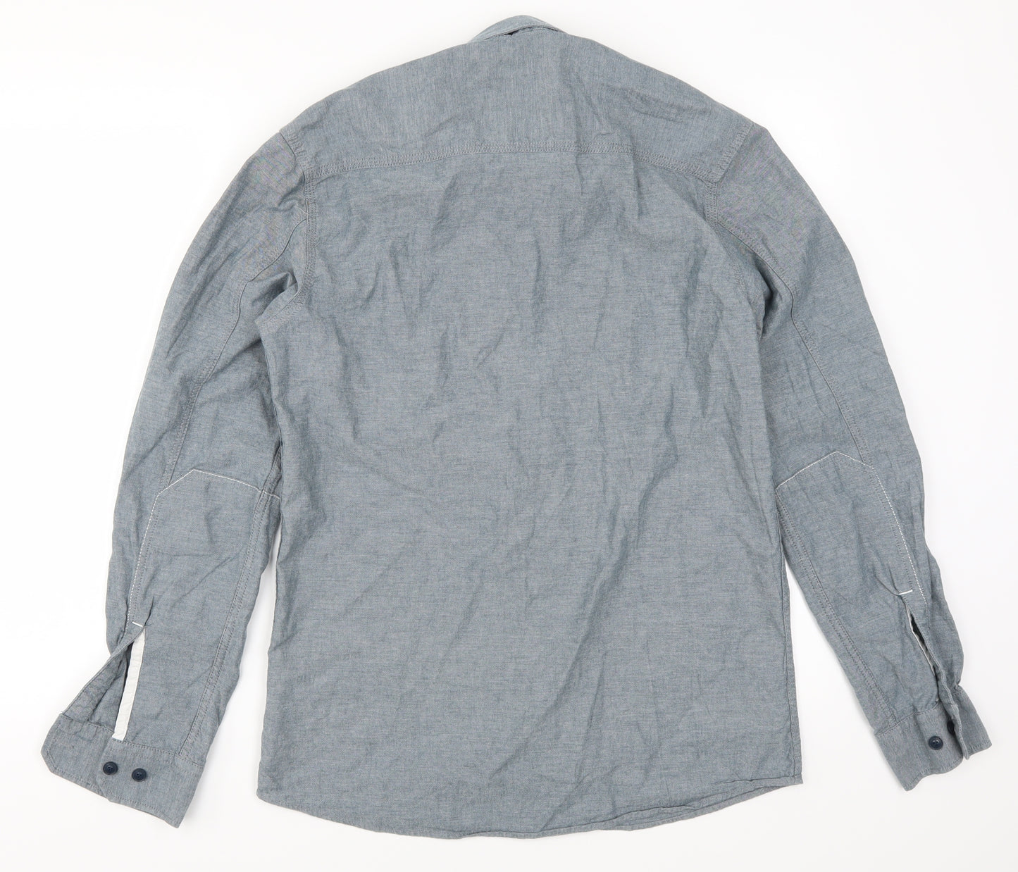 JACK & JONES Mens Grey    Button-Up Size M
