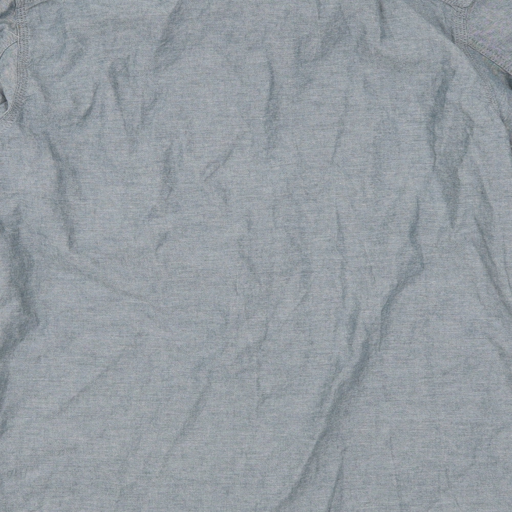 JACK & JONES Mens Grey    Button-Up Size M