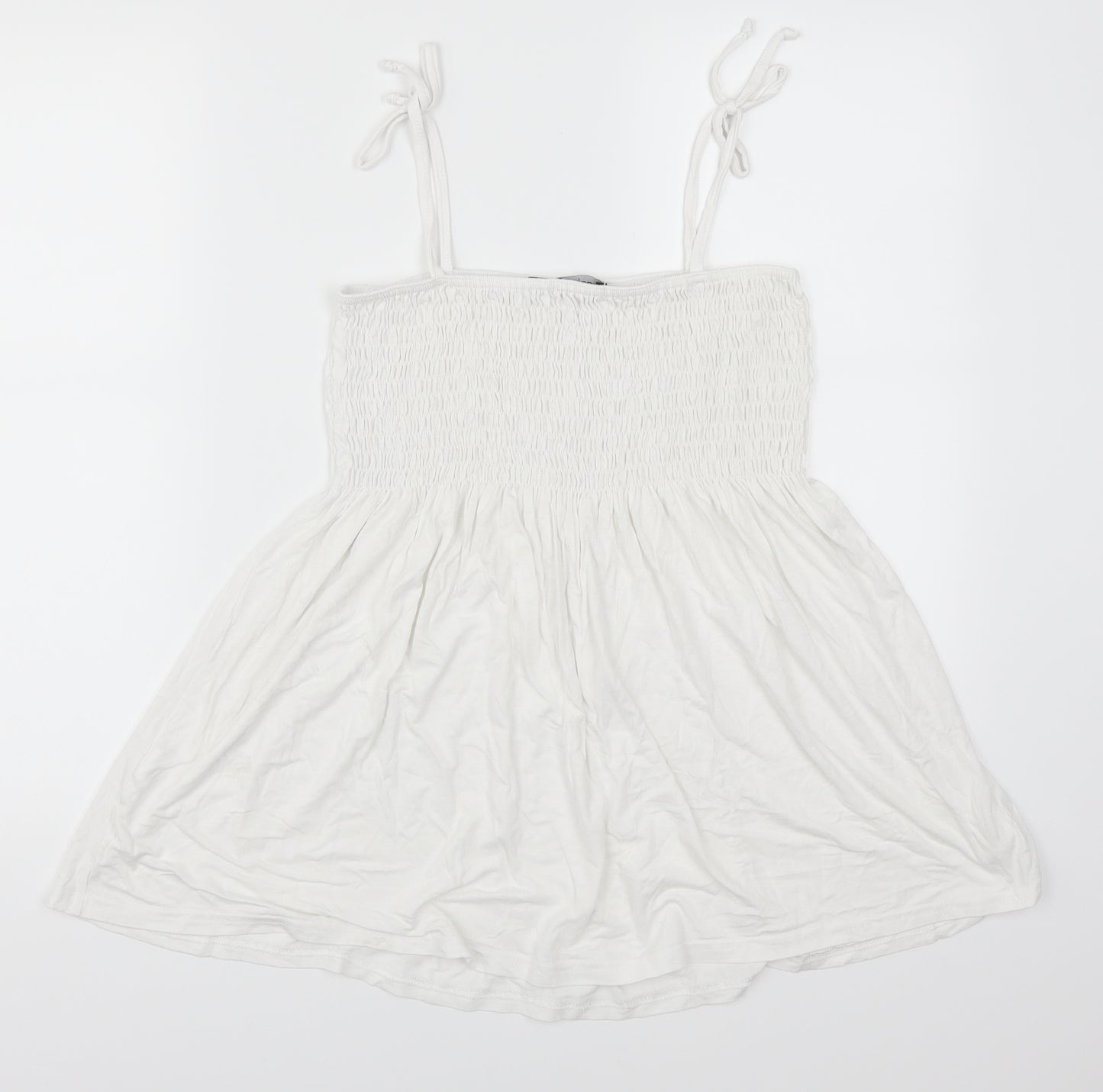 Boohoo Womens White   Basic Tank Size 12