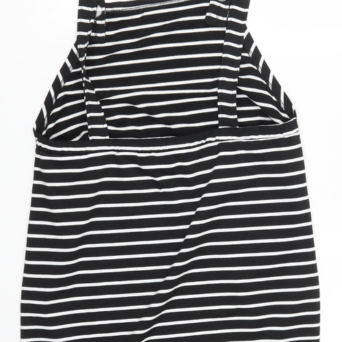 SheIn Womens Black Striped  Pencil Dress  Size L
