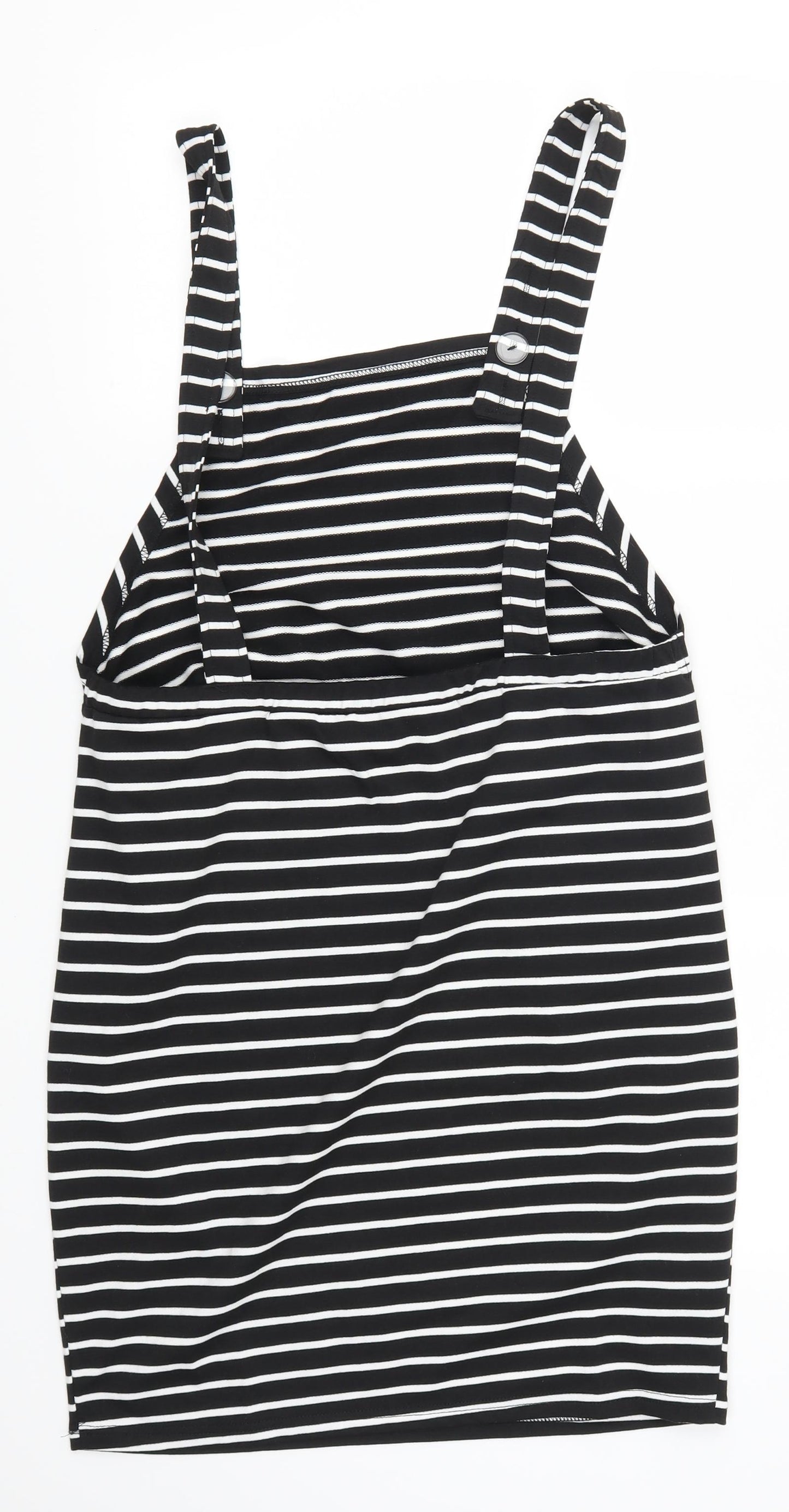 SheIn Womens Black Striped  Pencil Dress  Size L