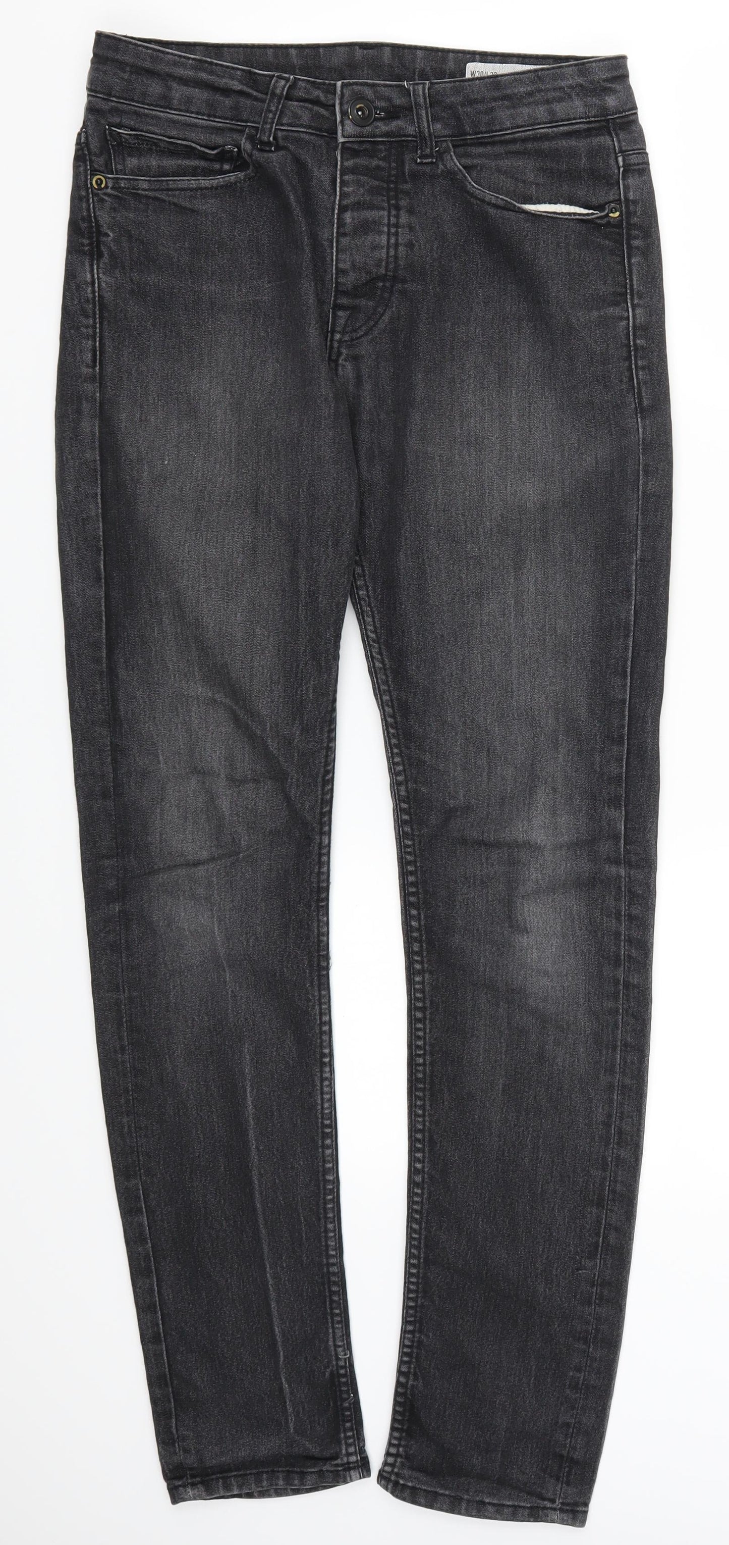 Denim Co Mens Grey  Denim Skinny Jeans Size 30 L32 in