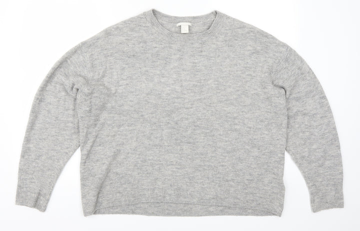 H&M Womens Grey   Pullover Jumper Size M