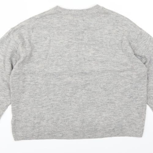 H&M Womens Grey   Pullover Jumper Size M