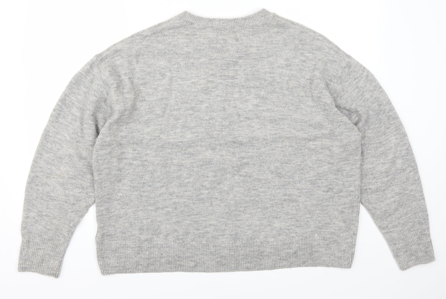 H&M Womens Grey   Pullover Jumper Size M