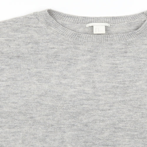 H&M Womens Grey   Pullover Jumper Size M