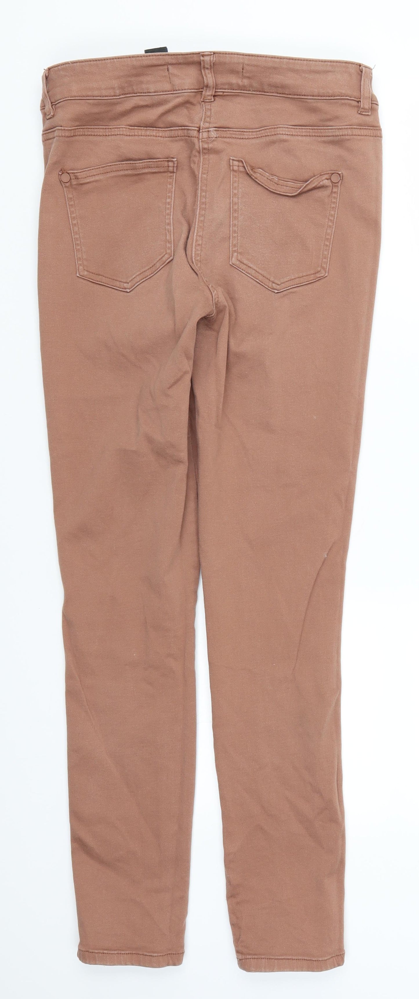 NEXT Womens Brown  Denim Skinny Jeans Size 12 L29 in