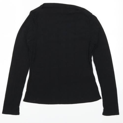 Boohoo Womens Black   Basic T-Shirt Size 12