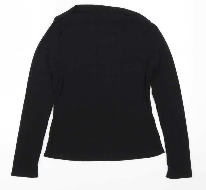 Boohoo Womens Black   Basic T-Shirt Size 12