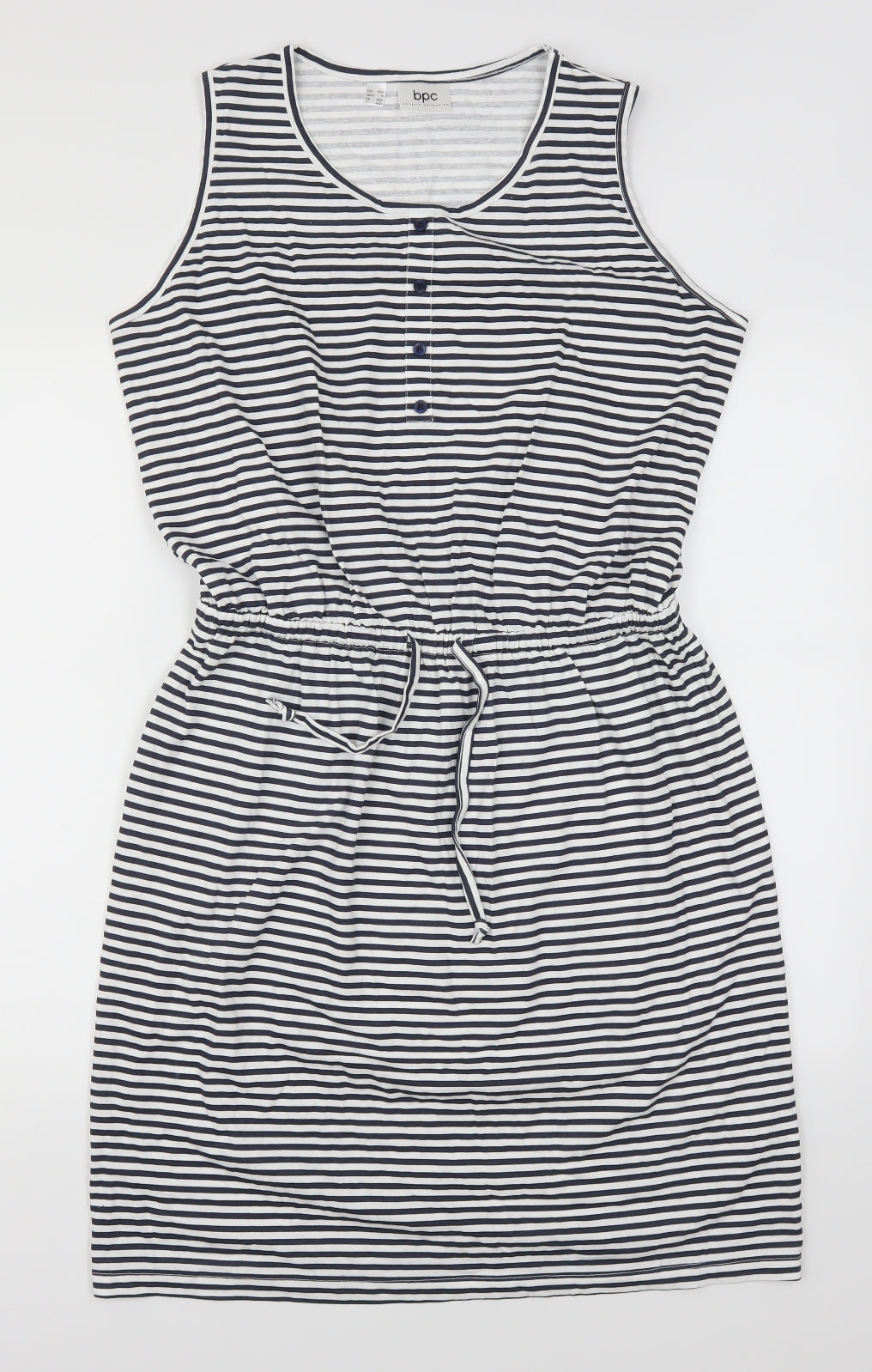 BPC Womens Blue Striped  Tank Dress  Size M