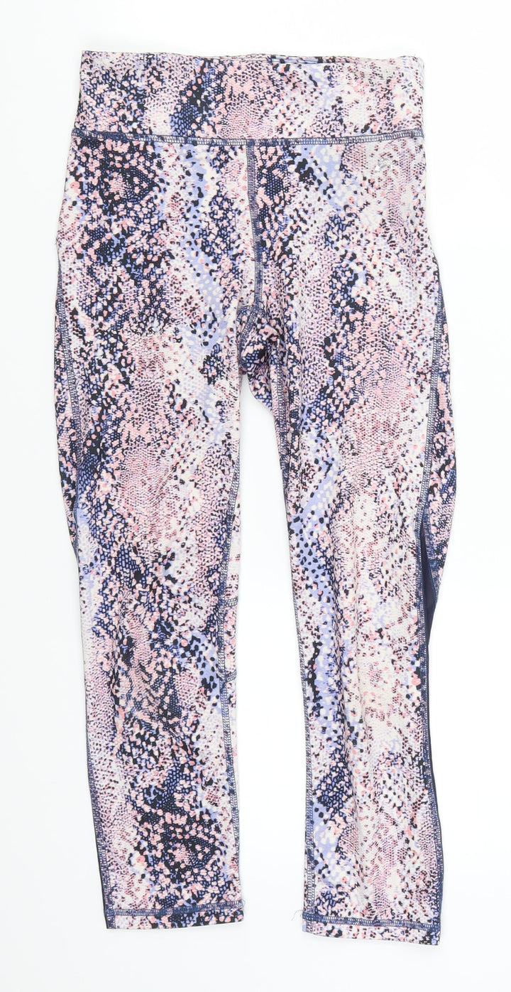 F&F Womens Pink Flecked Cropped Leggings Size XS L22 in - Purple