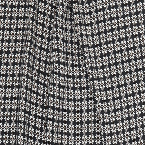 F&F Womens Grey Geometric  Trousers  Size 8 L26 in
