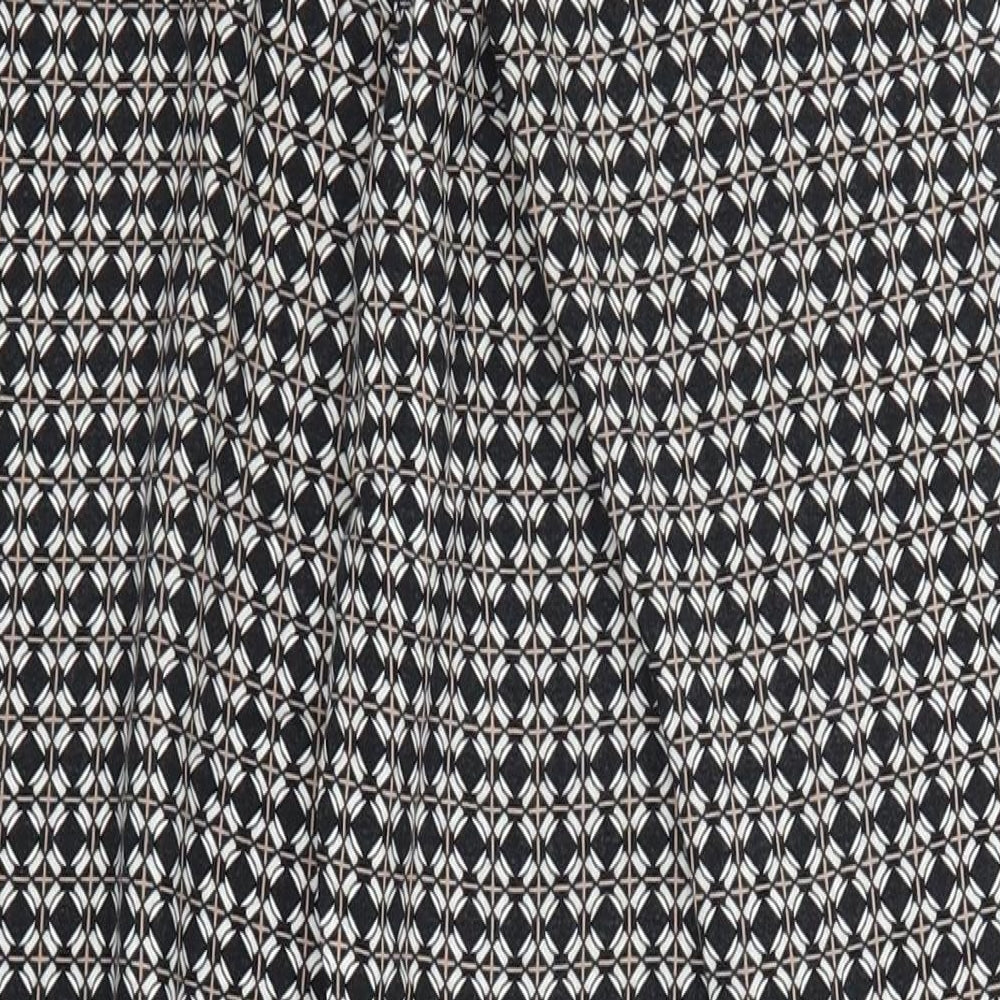 F&F Womens Grey Geometric  Trousers  Size 8 L26 in