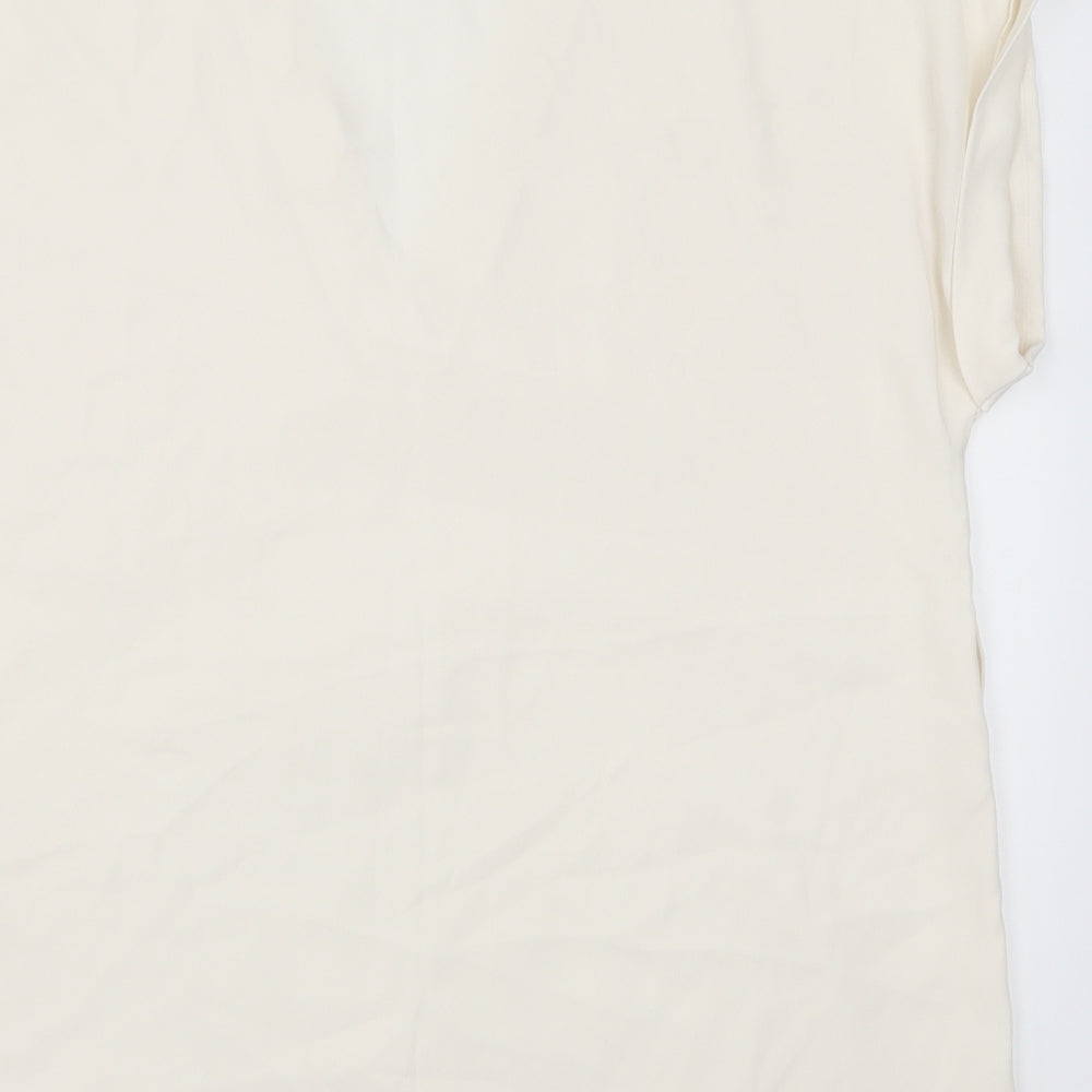 River Island Womens White   Basic T-Shirt Size 16  - Cream