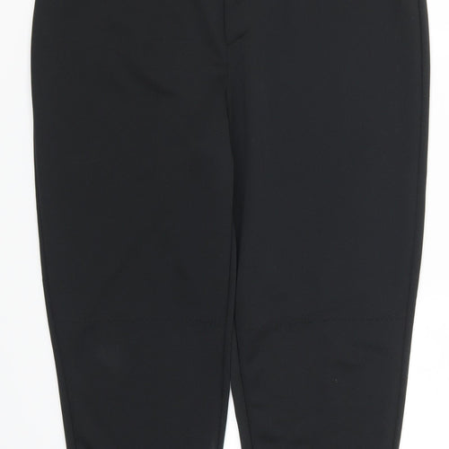 Augusta Womens Black   Cropped Trousers Size L L23 in