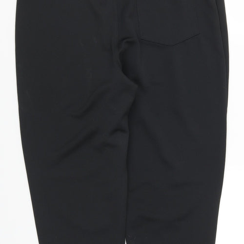 Augusta Womens Black   Cropped Trousers Size L L23 in