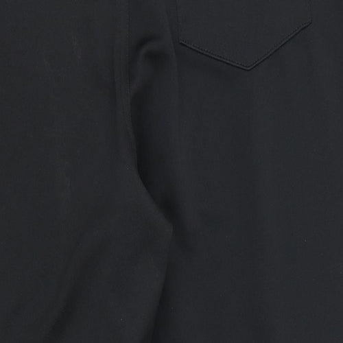 Augusta Womens Black   Cropped Trousers Size L L23 in