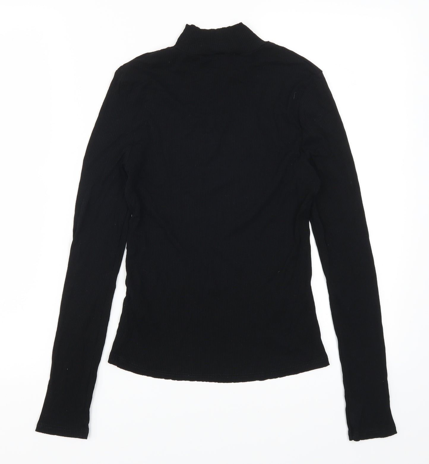 Miss Selfridge Womens Black   Basic T-Shirt Size 10