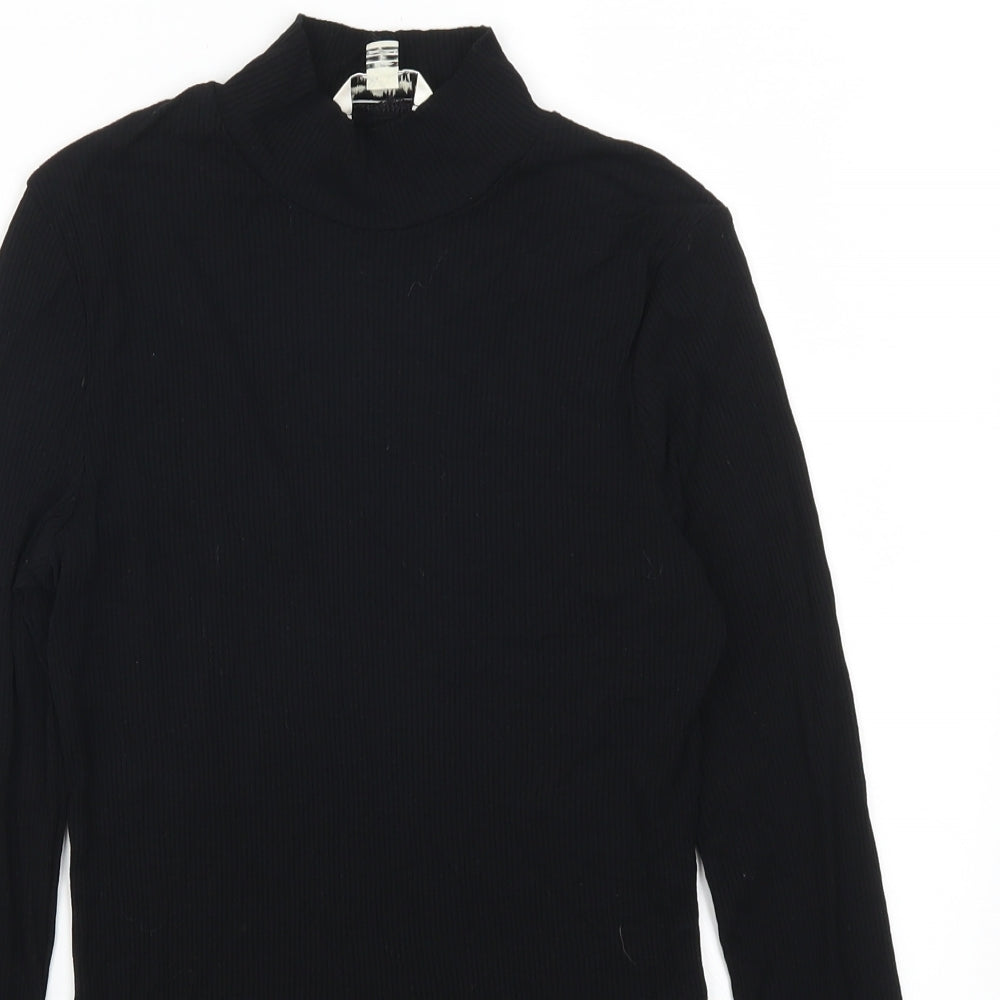 Miss Selfridge Womens Black   Basic T-Shirt Size 10