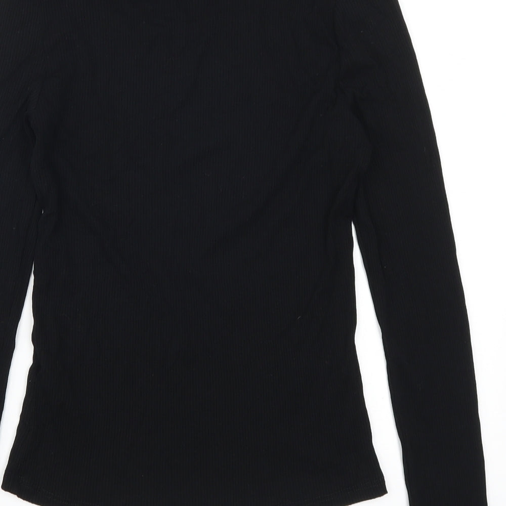 Miss Selfridge Womens Black   Basic T-Shirt Size 10