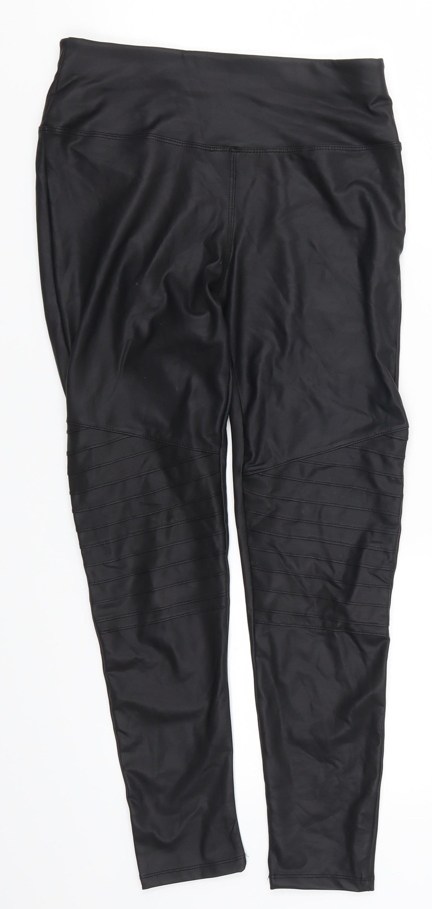 New Look Womens Black   Carrot Leggings Size 10 L23 in