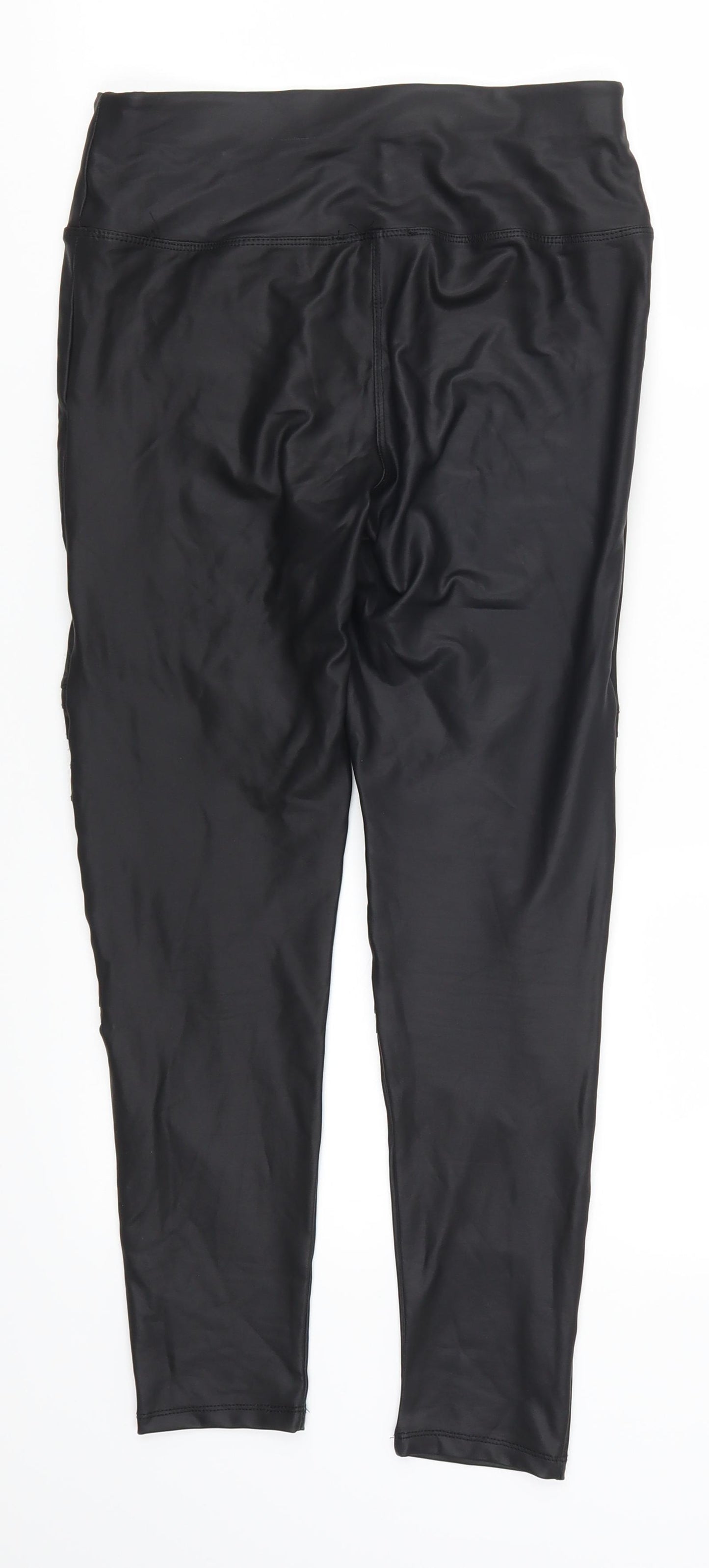 New Look Womens Black   Carrot Leggings Size 10 L23 in