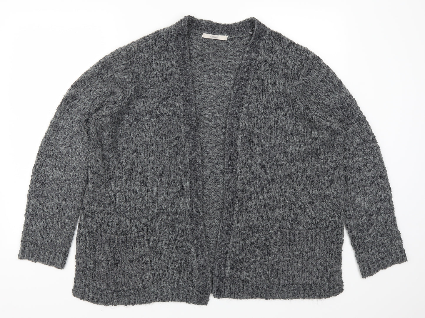 George Womens Grey   Cardigan Jumper Size 20