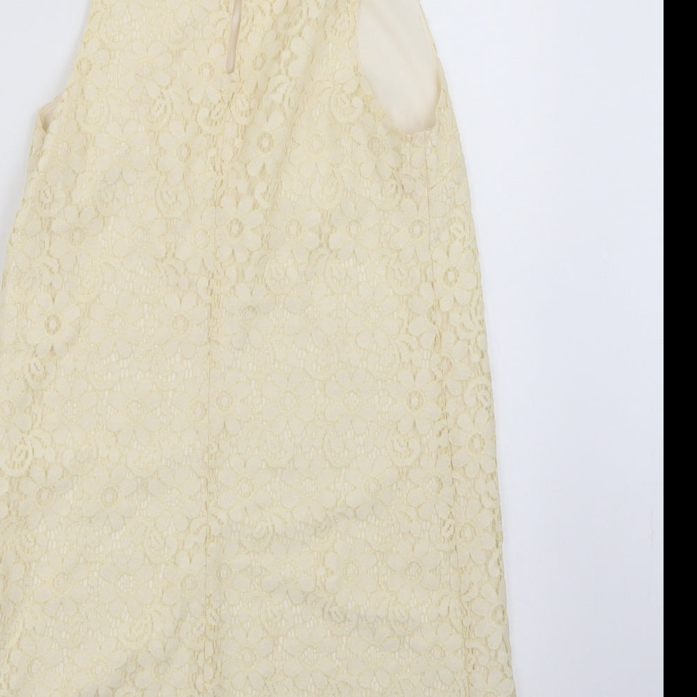 Miss Selfridge Womens Beige   A-Line  Size 10