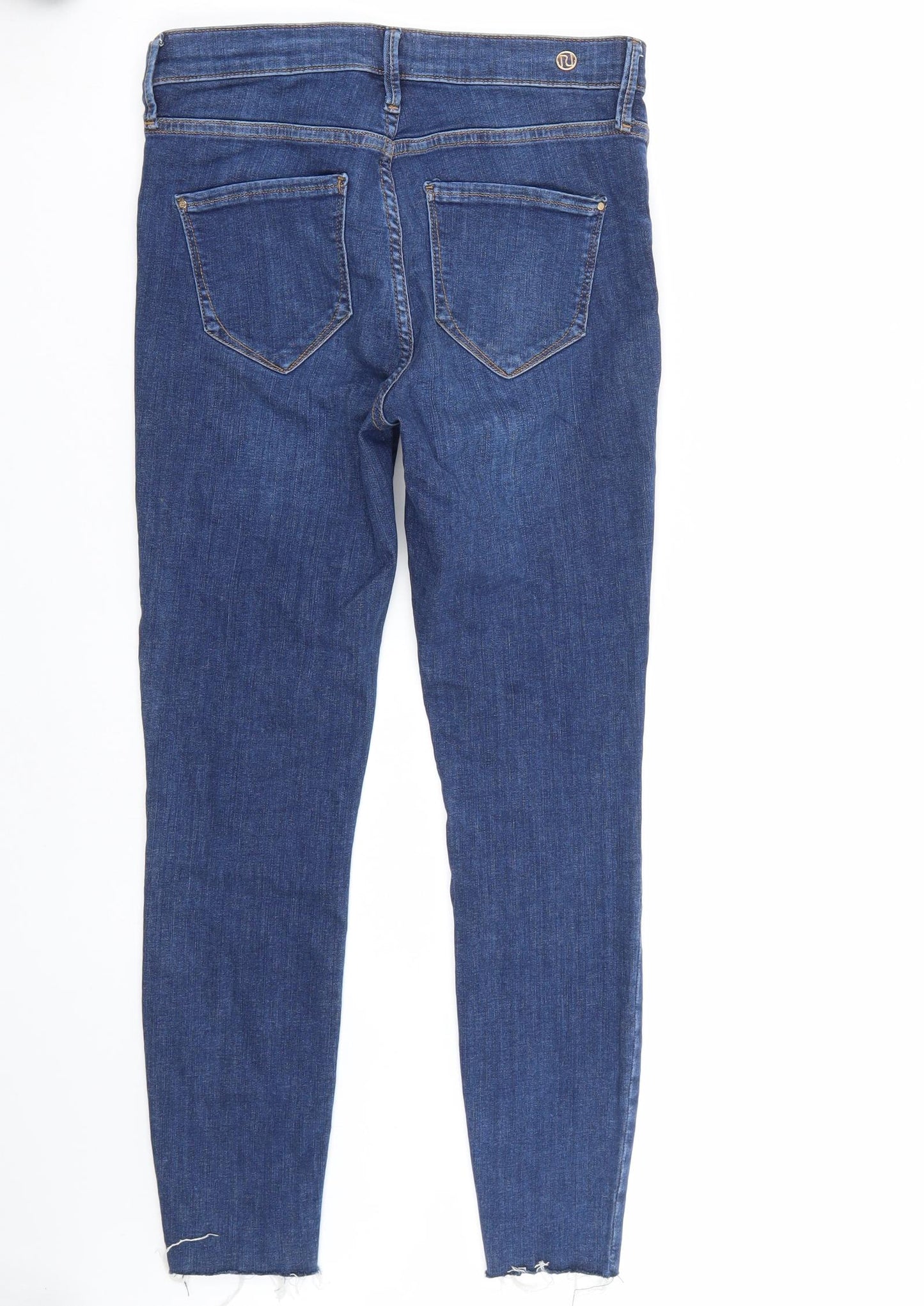 Riverisland Womens Blue   Straight Jeans Size 10 L25 in