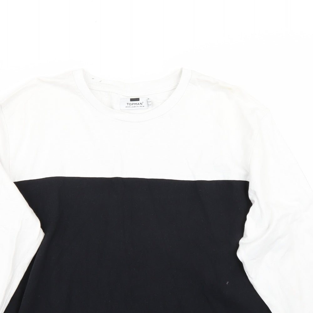Topshop Mens White    T-Shirt Size L