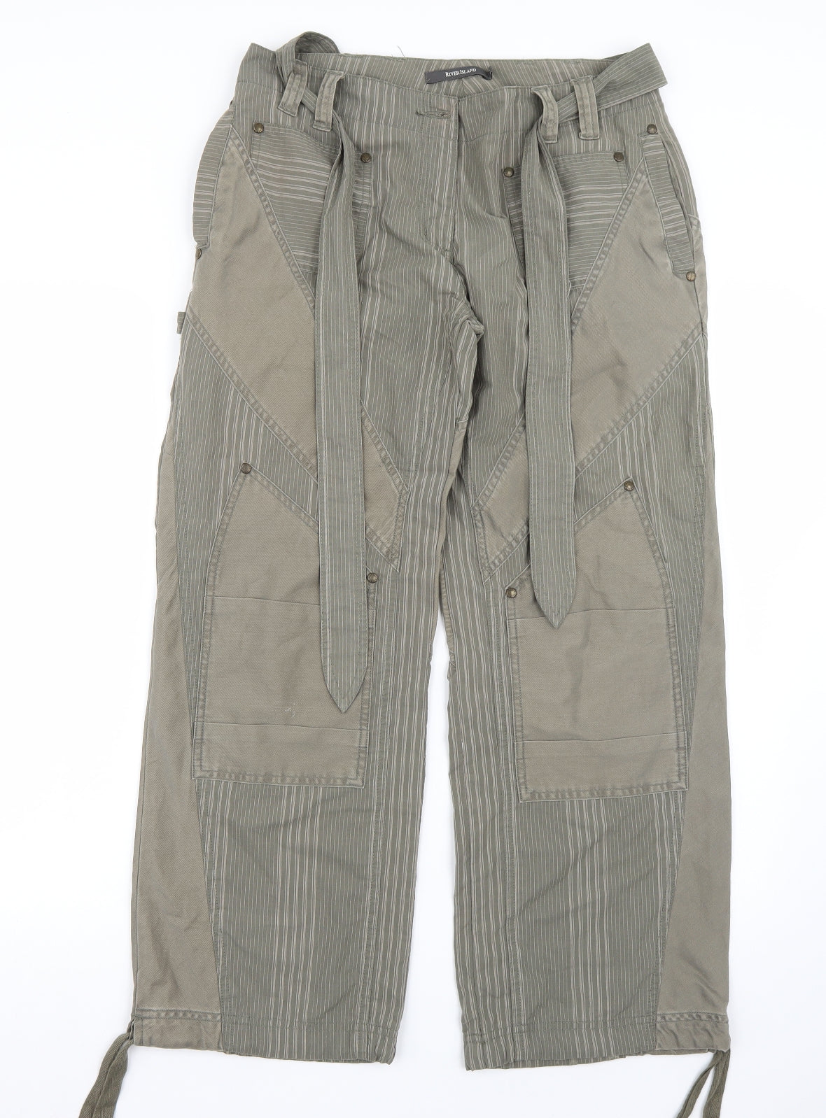 Riverisland Womens Green   Trousers  Size 10 L27 in