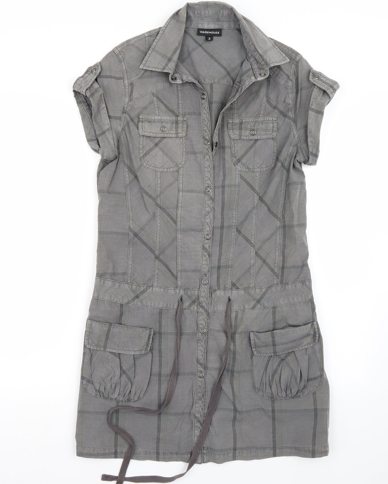 Warehouse Womens Grey   A-Line  Size 10