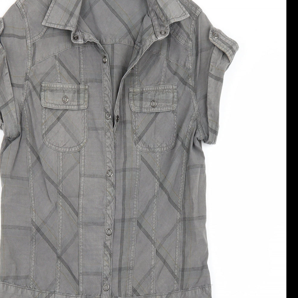 Warehouse Womens Grey   A-Line  Size 10