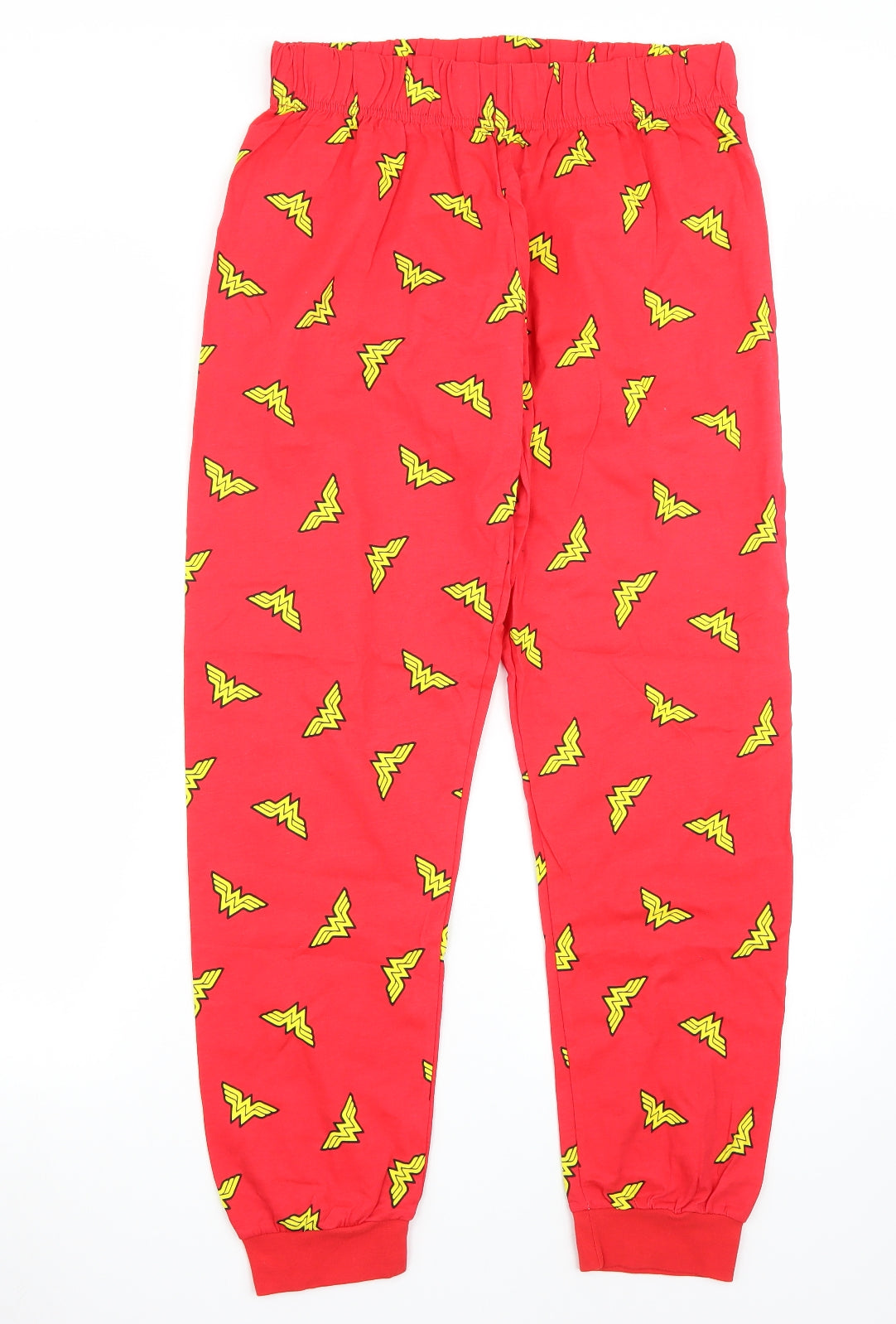 Preworn Womens Red   Sweatpants Trousers Size 12 L28 in - Wonder Woman