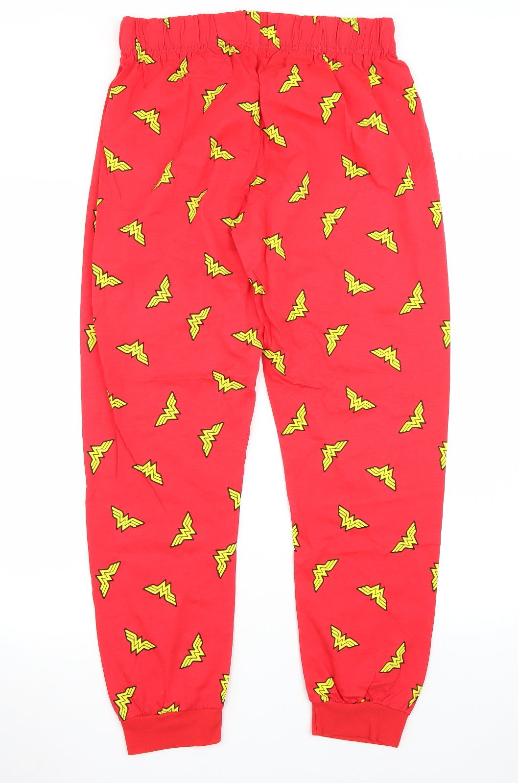 Preworn Womens Red   Sweatpants Trousers Size 12 L28 in - Wonder Woman