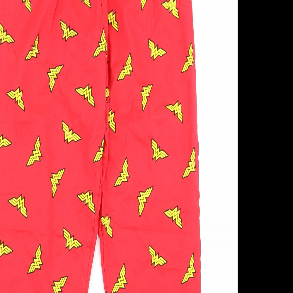 Preworn Womens Red   Sweatpants Trousers Size 12 L28 in - Wonder Woman